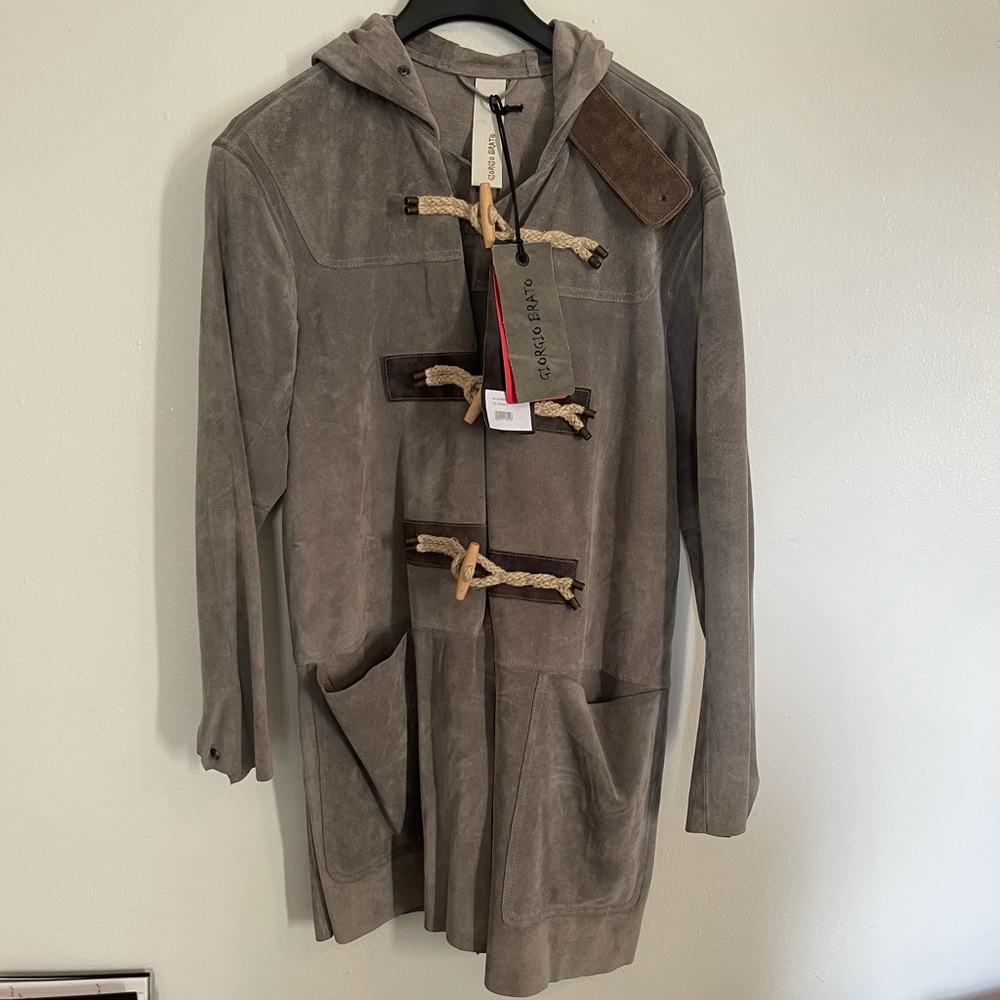 Giorgio Brato men leather/suede jacket . Size 50